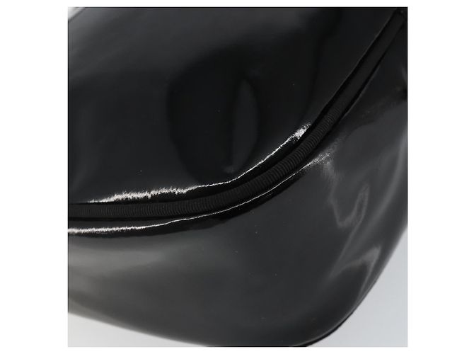 Borsa a Spalla Salvatore Ferragamo Vala Smalto Nero Oro Auth 143264 D'oro - vista 17