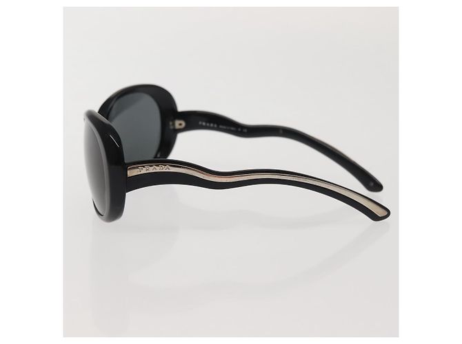 Occhiali da sole PRADA in plastica neri Auth am9039 - vista 6