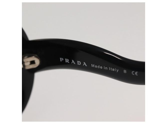 Occhiali da sole PRADA in plastica neri Auth am9039 - vista 9