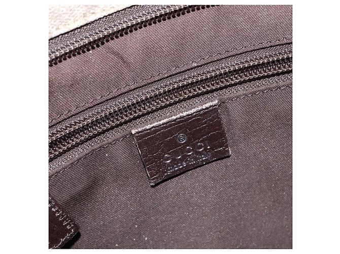 Bolsa de Ombro GG Supreme PVC Bege Prata da GUCCI 141626 Auth BA6168 - vista 20