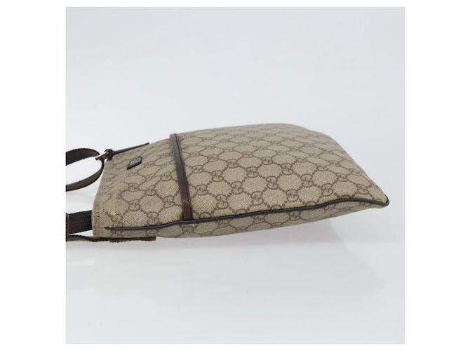 Bolsa de Ombro GG Supreme PVC Bege Prata da GUCCI 141626 Auth BA6168 - vista 4