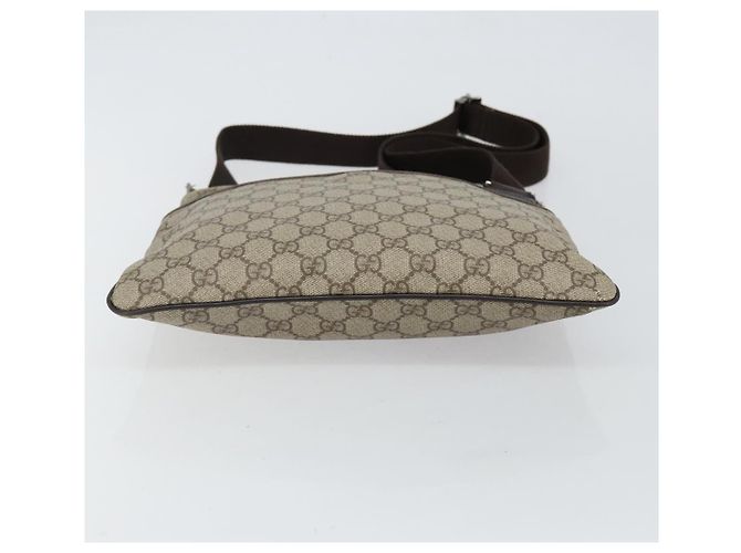 Bolsa de Ombro GG Supreme PVC Bege Prata da GUCCI 141626 Auth BA6168 - vista 5