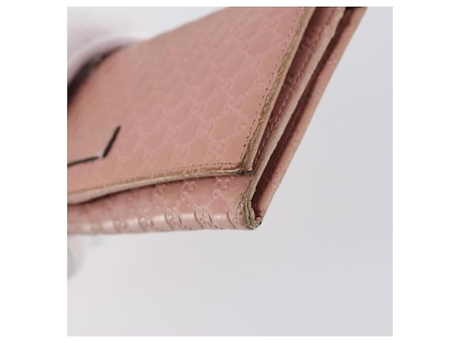 GUCCI Micro GG Canvas GG Canvas Geldbörse Leder 4Set Rosa Schwarz Auth 140007 Pink - Ansicht 15