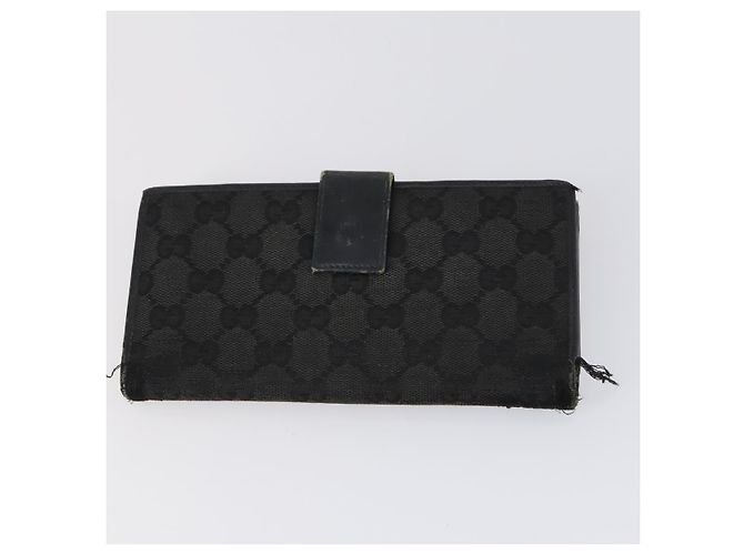 GUCCI Micro GG Canvas GG Canvas Geldbörse Leder 4Set Rosa Schwarz Auth 140007 Pink - Ansicht 19