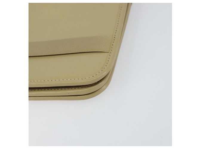 Borsa a Spalla Christian Dior in Pelle Beige Oro Auth BA7996 D'oro - vista 14