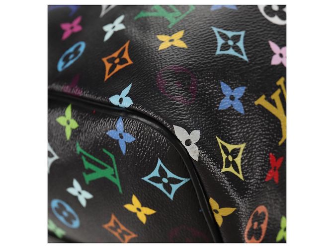 LOUIS VUITTON Multicolor LVxTM Keepall Bandoulière 50 Tasche M13745 Auth 147914SM Schwarz - Ansicht 15