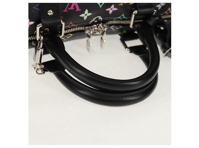 LOUIS VUITTON Multicolor LVxTM Keepall Bandoulière 50 Tasche M13745 Auth 147914SM Schwarz - Ansicht 7