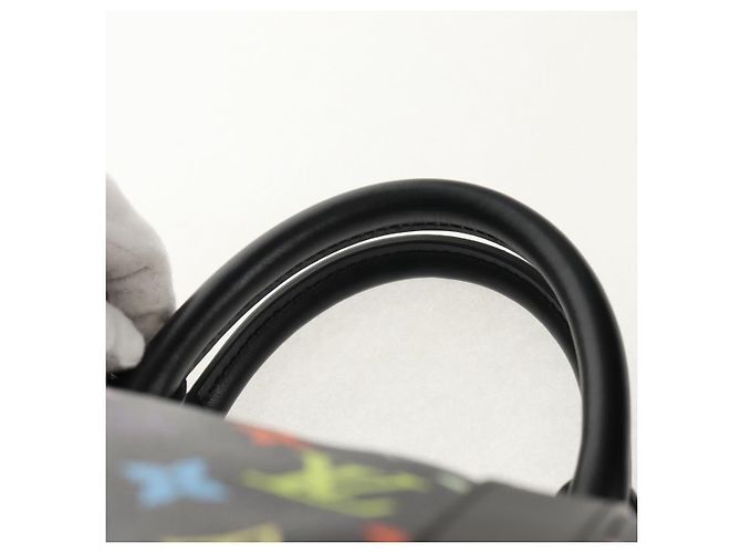 LOUIS VUITTON Multicolor LVxTM Keepall Bandoulière 50 Tasche M13745 Auth 147914SM Schwarz - Ansicht 8