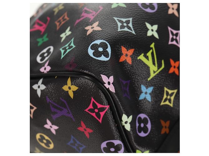 LOUIS VUITTON Multicolor LVxTM Keepall Bandoulière 50 Tasche M13745 Auth 147914SM Schwarz - Ansicht 9