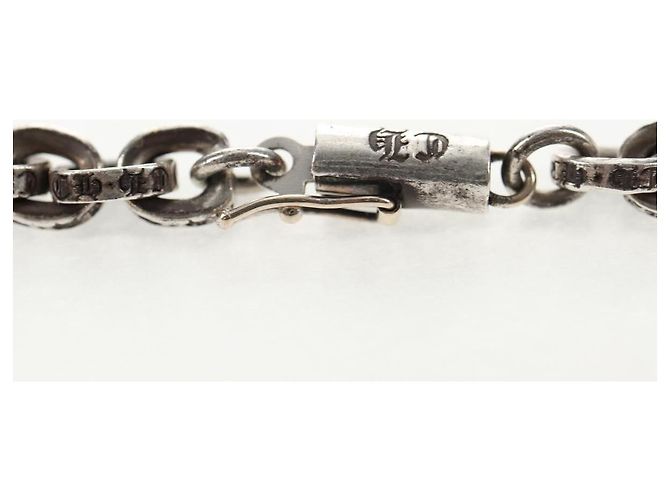 Colar de corrente de papel Chrome Hearts Ag925 18 polegadas Prata Auth 142426M - vista 11
