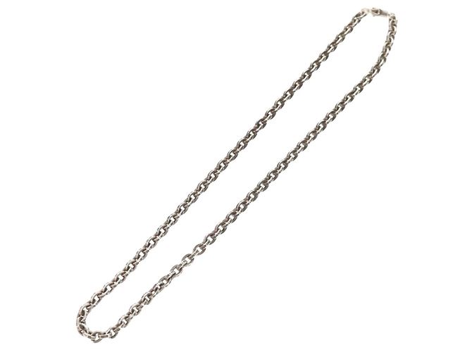 Colar de corrente de papel Chrome Hearts Ag925 18 polegadas Prata Auth 142426M - vista 2