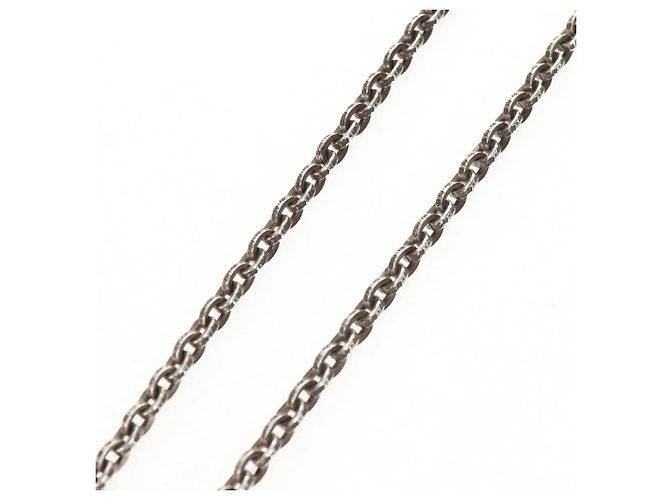 Colar de corrente de papel Chrome Hearts Ag925 18 polegadas Prata Auth 142426M - vista 4