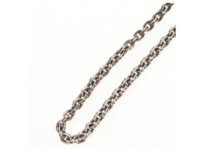 Colar de corrente de papel Chrome Hearts Ag925 18 polegadas Prata Auth 142426M - vista 7