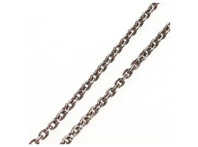 Colar de corrente de papel Chrome Hearts Ag925 18 polegadas Prata Auth 142426M - vista 8