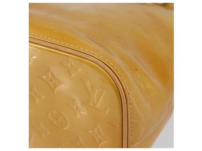 LOUIS VUITTON Borsa a Mano Monogram Vernis Houston Beige M91004 LV Auth BA6988 - vista 10