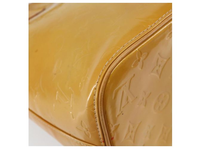 LOUIS VUITTON Borsa a Mano Monogram Vernis Houston Beige M91004 LV Auth BA6988 - vista 13