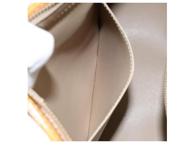 LOUIS VUITTON Borsa a Mano Monogram Vernis Houston Beige M91004 LV Auth BA6988 - vista 22