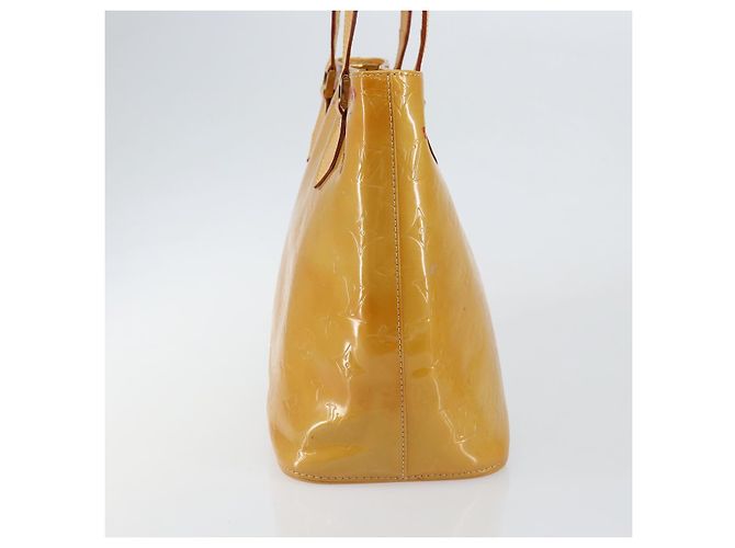 LOUIS VUITTON Borsa a Mano Monogram Vernis Houston Beige M91004 LV Auth BA6988 - vista 5