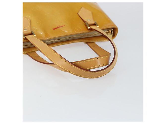 LOUIS VUITTON Borsa a Mano Monogram Vernis Houston Beige M91004 LV Auth BA6988 - vista 7