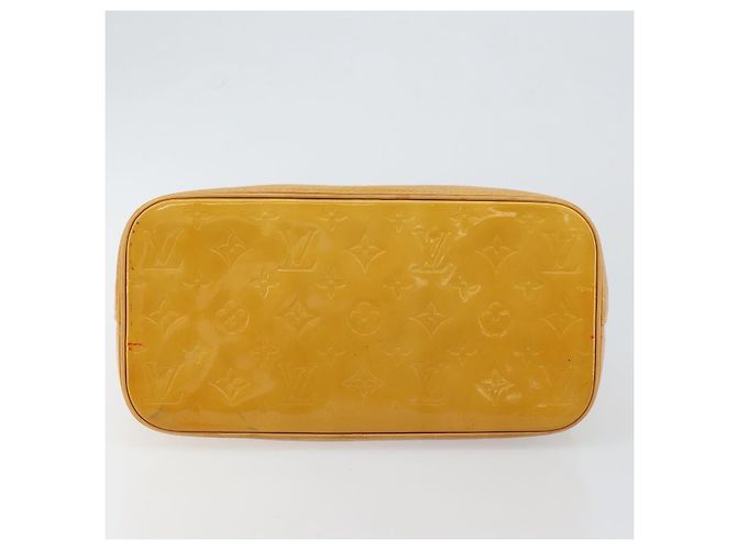 LOUIS VUITTON Borsa a Mano Monogram Vernis Houston Beige M91004 LV Auth BA6988 - vista 9