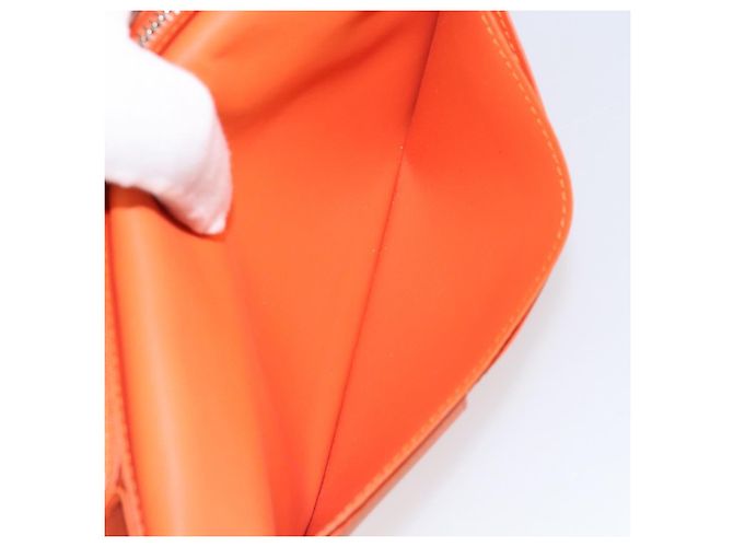 LOUIS VUITTON Aerogram Cartera Braza Monedero Largo Naranja M81153 Auth BA6692 - vista 11