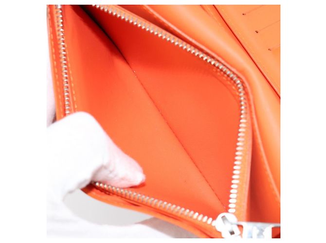LOUIS VUITTON Aerogram Cartera Braza Monedero Largo Naranja M81153 Auth BA6692 - vista 12