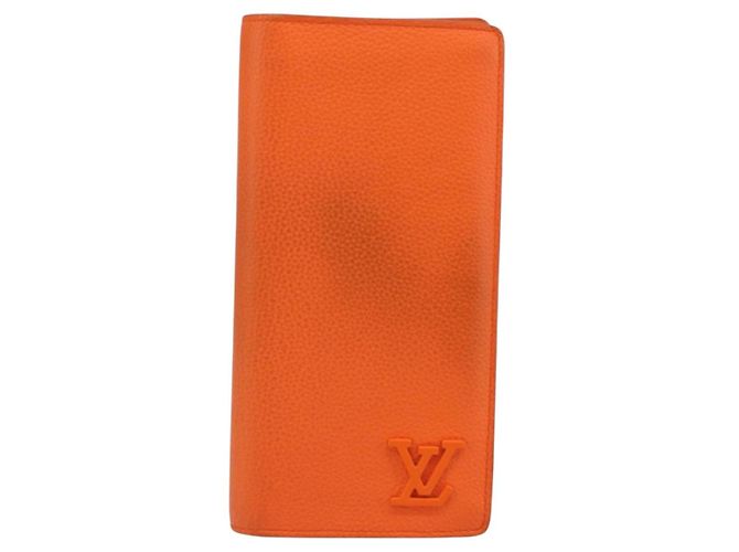 LOUIS VUITTON Aerogram Cartera Braza Monedero Largo Naranja M81153 Auth BA6692 - vista 13