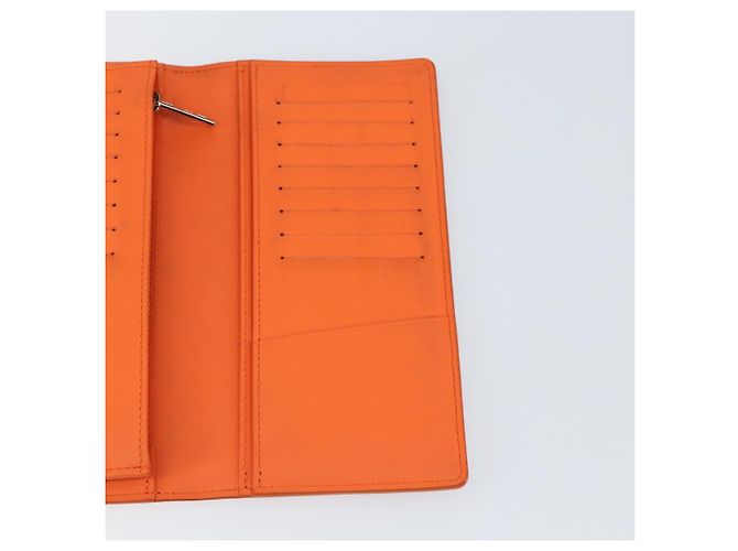 LOUIS VUITTON Aerogram Cartera Braza Monedero Largo Naranja M81153 Auth BA6692 - vista 17