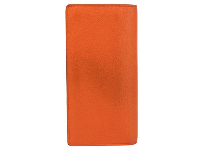 LOUIS VUITTON Aerogram Cartera Braza Monedero Largo Naranja M81153 Auth BA6692 - vista 2