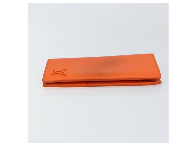 LOUIS VUITTON Aerogram Cartera Braza Monedero Largo Naranja M81153 Auth BA6692 - vista 3