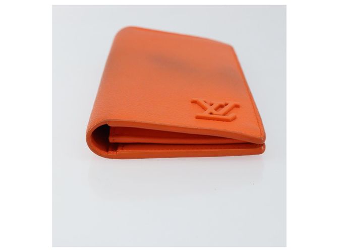 LOUIS VUITTON Aerogram Cartera Braza Monedero Largo Naranja M81153 Auth BA6692 - vista 6