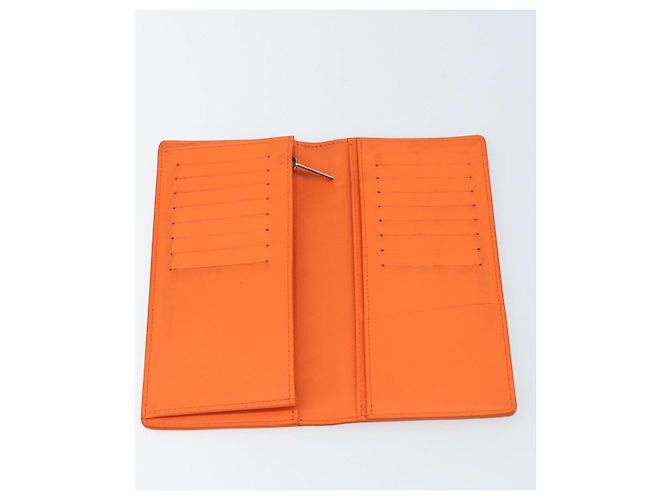 LOUIS VUITTON Aerogram Cartera Braza Monedero Largo Naranja M81153 Auth BA6692 - vista 9