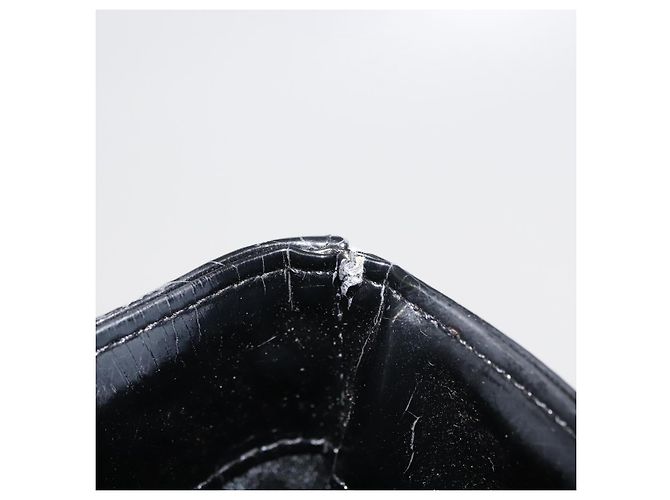 SAINT LAURENT Tote Bag aus emailliertem Nylon Rot Silber Auth BA7096 - Ansicht 18