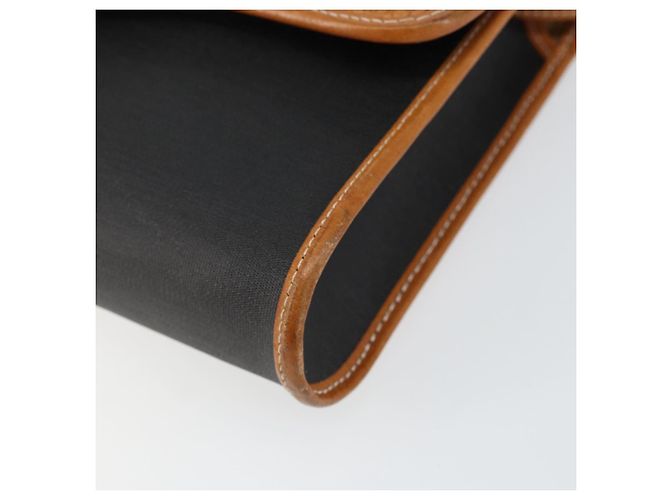 Borsa a Spalla Christian Dior in Pelle Nera e Oro Auth BA7084 Nero D'oro - vista 10