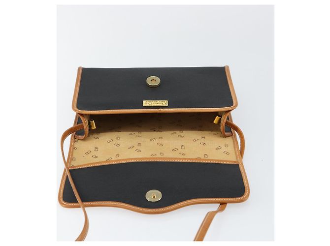 Borsa a Spalla Christian Dior in Pelle Nera e Oro Auth BA7084 Nero D'oro - vista 15