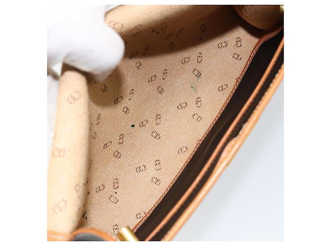 Borsa a Spalla Christian Dior in Pelle Nera e Oro Auth BA7084 Nero D'oro - vista 17