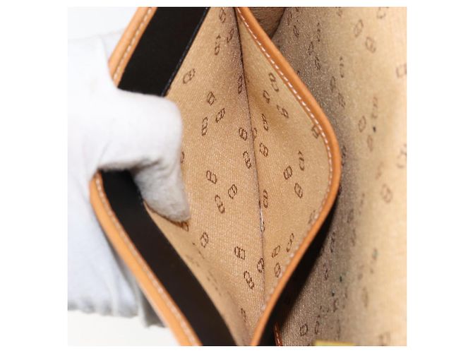 Borsa a Spalla Christian Dior in Pelle Nera e Oro Auth BA7084 Nero D'oro - vista 20