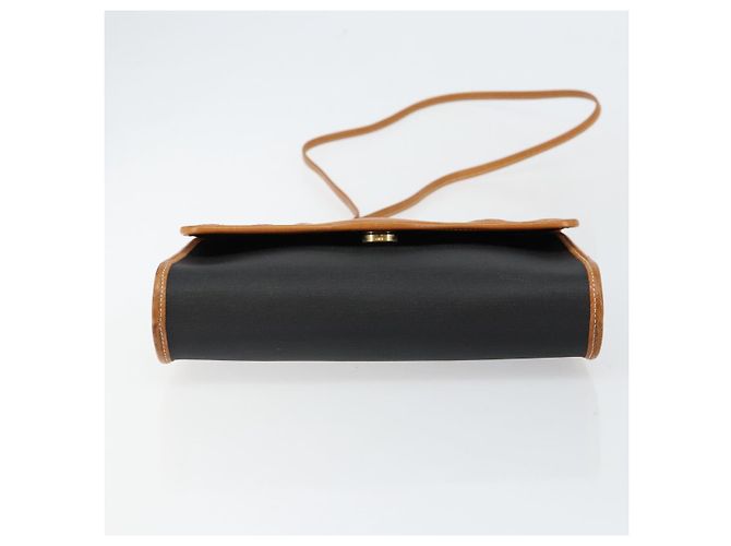 Borsa a Spalla Christian Dior in Pelle Nera e Oro Auth BA7084 Nero D'oro - vista 9
