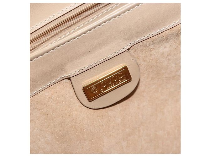 Gucci Borsa a Spalla in Pelle Beige Oro Auth ep11343 D'oro - vista 15