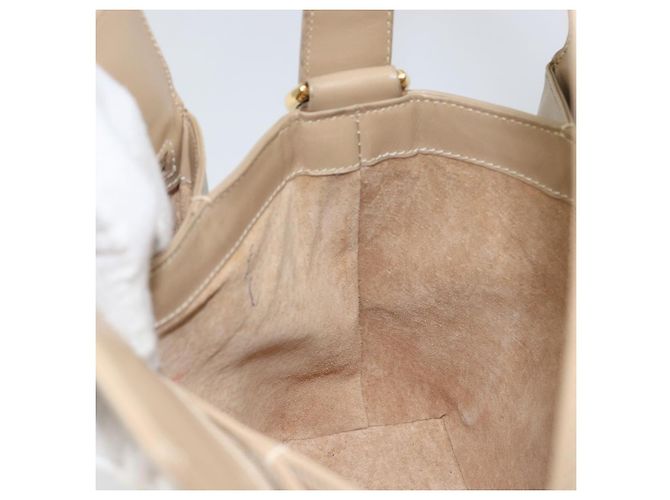 Gucci Borsa a Spalla in Pelle Beige Oro Auth ep11343 D'oro - vista 18