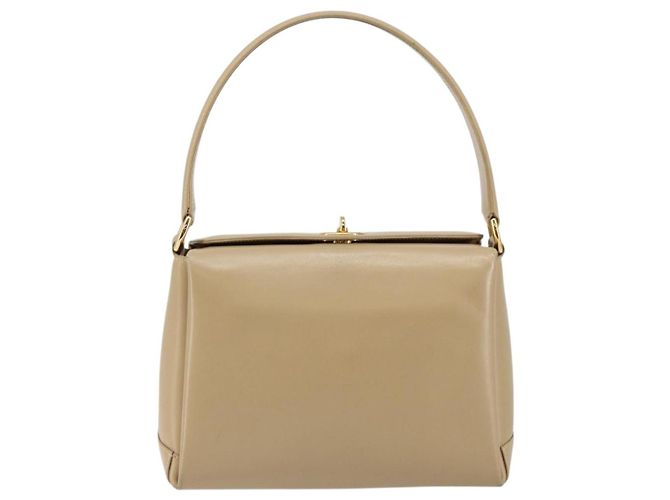 Gucci Borsa a Spalla in Pelle Beige Oro Auth ep11343 D'oro - vista 2