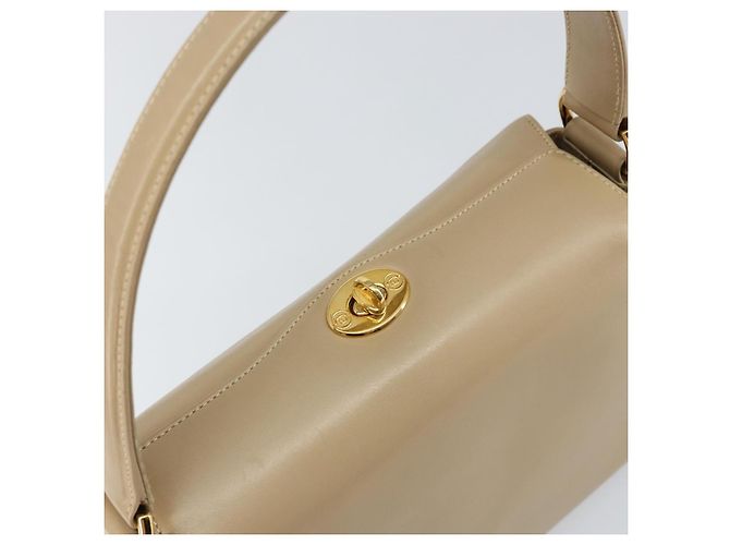Gucci Borsa a Spalla in Pelle Beige Oro Auth ep11343 D'oro - vista 6