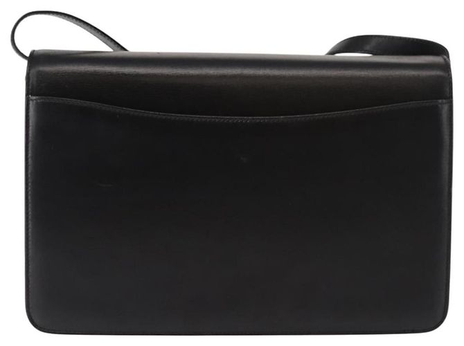 Bolso de Hombro de Cuero Negro y Dorado GUCCI 004 33 0241 Auth BA7133 - vista 3