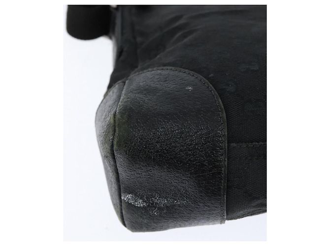 Borsa a Spalla GG Canvas Gucci Nera Argento 114273 Auth 147943 Nero - vista 12