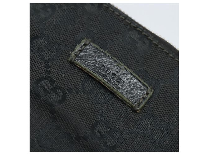 Borsa a Spalla GG Canvas Gucci Nera Argento 114273 Auth 147943 Nero - vista 14