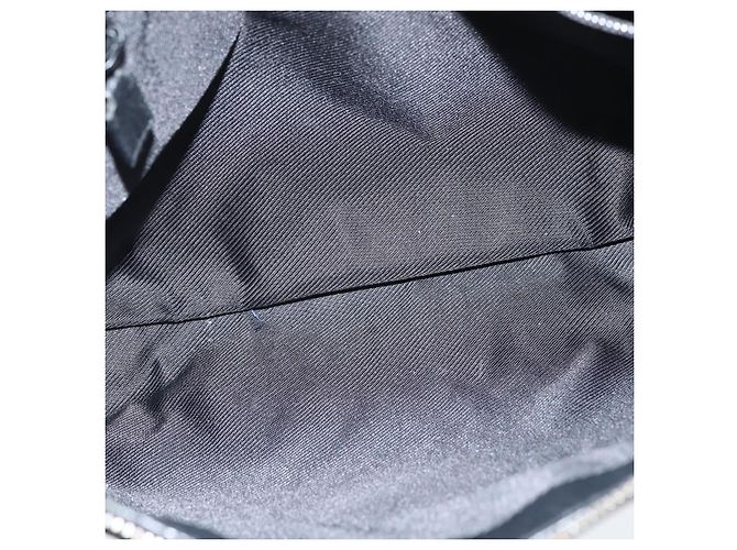 Borsa a Spalla GG Canvas Gucci Nera Argento 114273 Auth 147943 Nero - vista 16