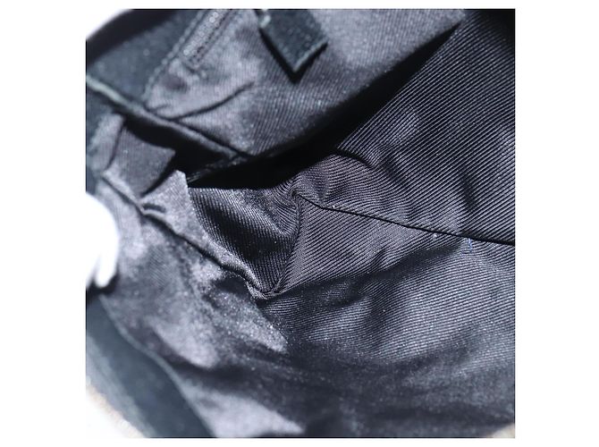 Borsa a Spalla GG Canvas Gucci Nera Argento 114273 Auth 147943 Nero - vista 18