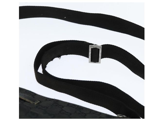 Borsa a Spalla GG Canvas Gucci Nera Argento 114273 Auth 147943 Nero - vista 8