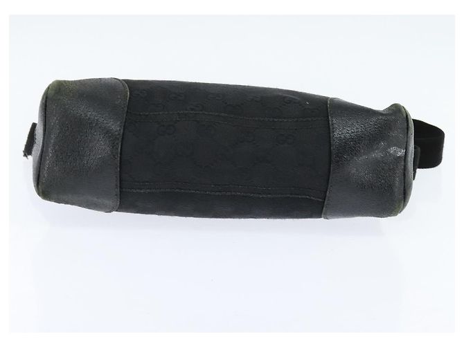 Borsa a Spalla GG Canvas Gucci Nera Argento 114273 Auth 147943 Nero - vista 9
