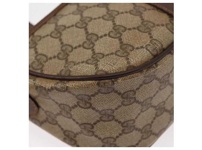 Borsa Sherry Line GG Supreme Web di GUCCI in PVC beige e oro 89 02 032 Auth 146615 D'oro - vista 10